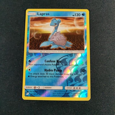 Lapras 31/181 Sun & Moon Team Up | Reverse Holo Rare Pokemon Card MP