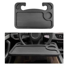 2 in 1 Car Steering Wheel Desk, Multipurpose Auto Table with Cup Holder and P...