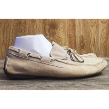 Santoni Club Slip On Driving Loafer Shoes Men's Size 7.5 Beige