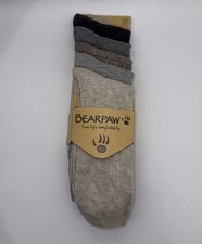 Bearpaw Womens Super Soft Crew Socks 5 Pairs Multi Colors Fits Shoe Size 5-10