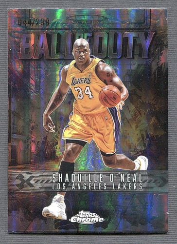 2025-26 Topps Chrome Ball of Duty Teal Refractor #BD-18 Shaquille O'Neal /299