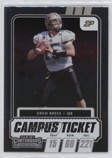 2021 Panini Contenders Draft Picks Campus Ticket Drew Brees #21 0c4