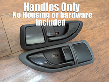 Pair New Black 93-97 Honda Del Sol Door Handles Delsol Handles Only No Housing
