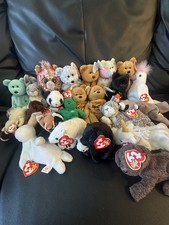 Ty Beanie Babies Lot of 23 Most w/ Tags Plush Collection See Description 