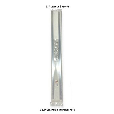Layout Block System - Two 23'' Add-ons Blacks & Push Pins