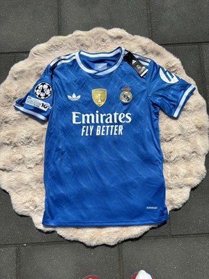 Adidas Aeroready Real Madrid Auswärtstrikot Vini Jr. 7 Kurzarm Blau/Weiß