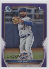 2023 Bowman Chrome Prospects Purple Refractor 232/250 Jose Peroza José 18vm