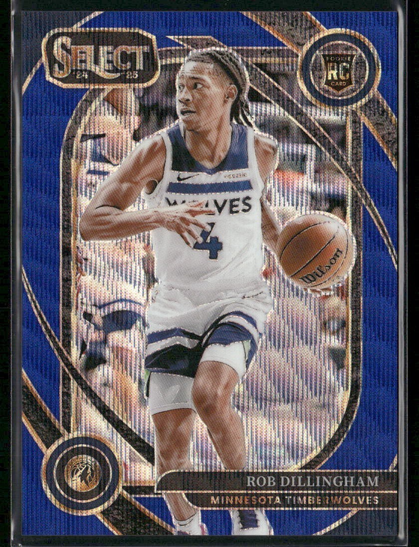 2024-25 Select - Courtside Robert Dillingham #288 Blue Wave Prizm /75 (RC)