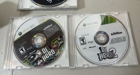 Xbox 360 S CONSOLE BUNDLE-20 Games/DJ Turntable-2 Controllers-Model 1439-KINECT