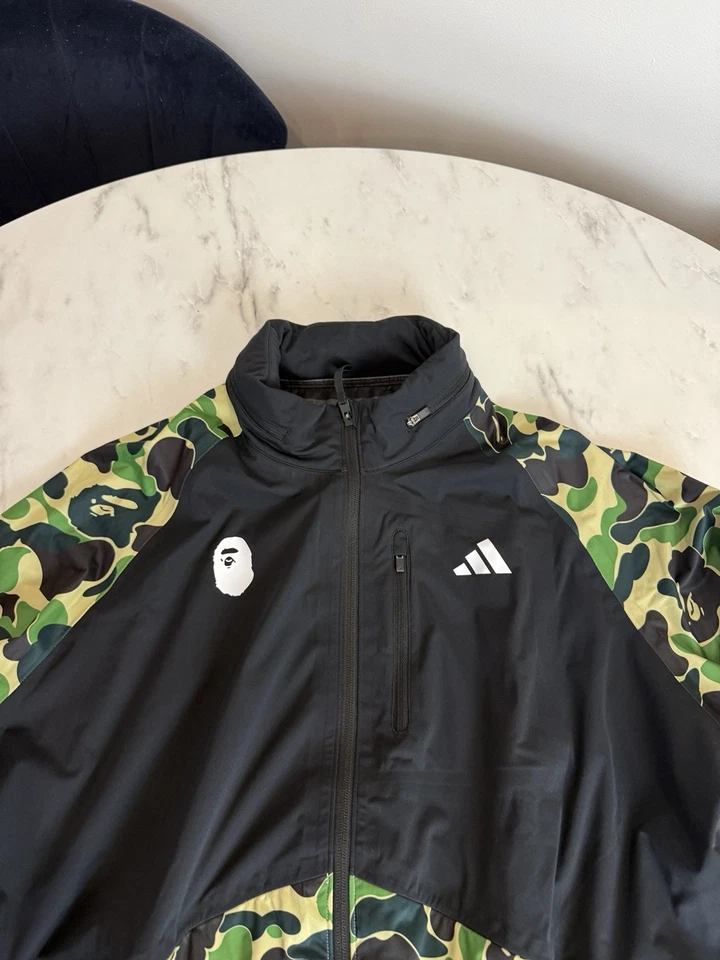 A Bathing Ape Bape X Adidas Wind Dry Hooded Jacket Size 2XL IQ3679 BNWT - Image 3 of 4