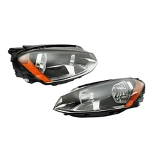 Labwork Left+Right Headlights For Volkswagen Golf MK7 2015 2016 2017 Halogen