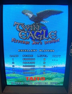 1988 SETA Twin Eagle Arcade PCB, Tested Working, New Capacitors 