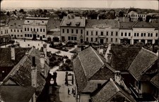 RPPC Fagaras Transylvania Romania Aerial view vintage postcard w743
