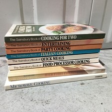 8x Sainsbury Tesco Vintage Hardback Cook Book Lot