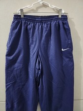 Nike Team Pants Mens S Track Windbreaker Jogger Pullon Lined Ankle Zip VTG Y2K