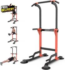 Dip Station Home Gym Strength Training Pull Ups Dip-Ups 330Lbs