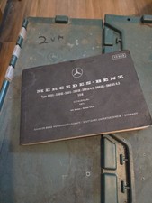 vintage Original Mercedes W108 Owners Manual Parts Catalog 