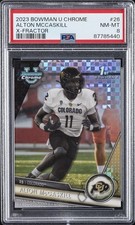 2023 BOWMAN UNIVERSITY CHROME X-FRACTOR #26 ALTON MCCASKILL PSA 8