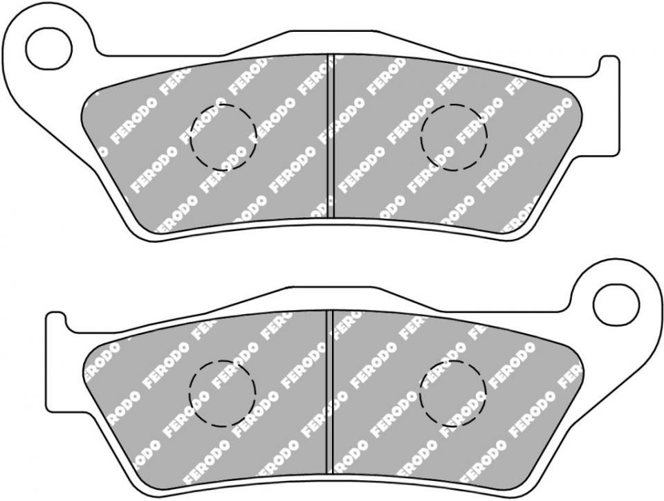 Plaquette de frein Ferodo pour moto cross TM 144 Mx 2T 2001-2018 avant - 3