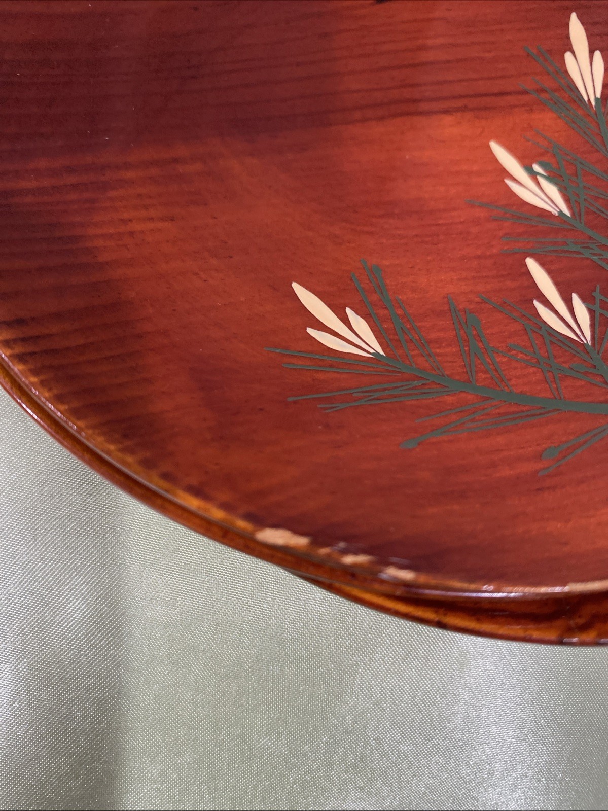 Vintage Set Of Five Japanese Shunkei - Nuri Inspired WoodAppetizer/ Snack Plates