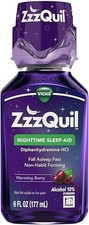 Nighttime Sleep-Aid Liquid Warming Berry - 12 oz, Pack of 2 X6oz