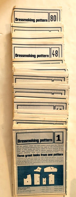 Dressmaking patterns from Phoebus Publishing Company, 1975, 1-80, patterns only