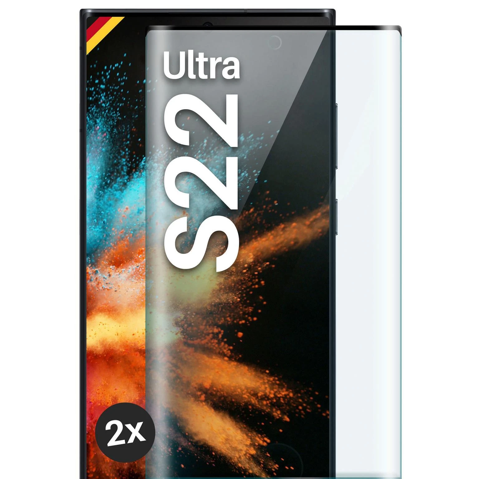 2x Armor Film For Samsung Galaxy S22 Ultra Glass Full Screen Cover Tempered Glass