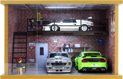 Display Case for 1/24 Scale Diecast Cars and Speed Champions Cars with Clear Acr
