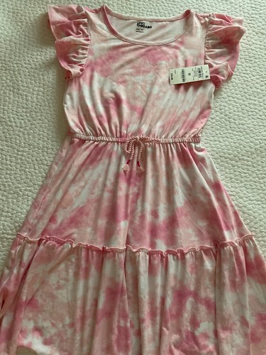 NWT Girls Epic Threads Big Girls Spring Splash Tie-Dyed Tiered Dress, size M - Picture 2 of 3
