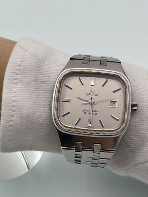 OMEGA SEAMASTER QUARTZ TV SILVER WATCH MEN ACIER 36mm ref. 1342
