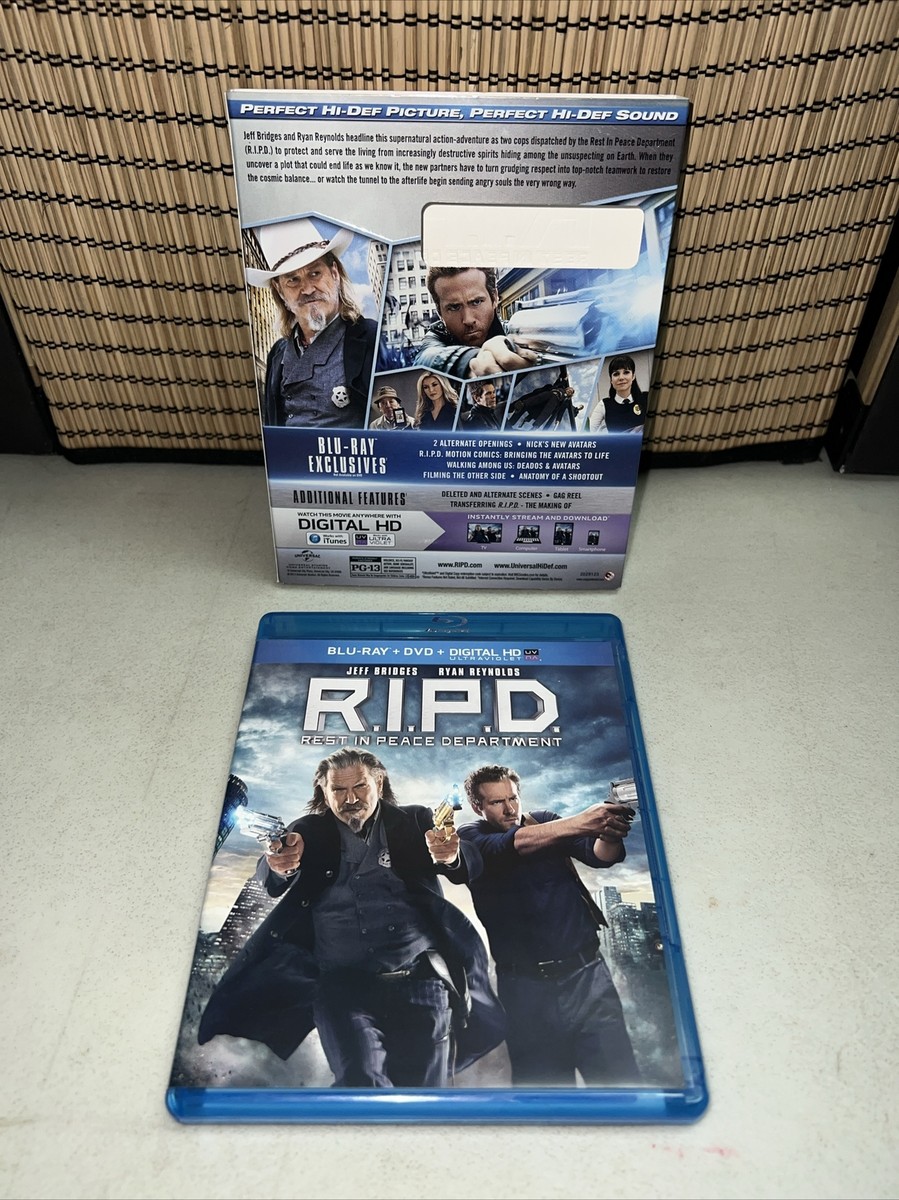 R.I.P.D. (Blu-ray/DVD, 2013, 2-Disc Set) Ryan Reynolds 25192123665