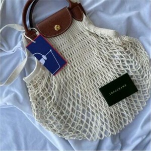 longchamp white leather bag