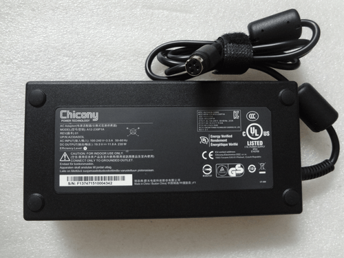 Oryginalna ładowarka Chicony 230W 19,5V 11,8A do Clevo P751DM2-G,P750dm2 A12-230P1A - Zdjęcie 1 z 7