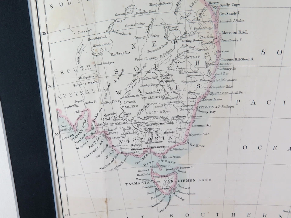 .RARE 1859 COLONIAL MAP of AUSTRALIA & NEW ZEALAND ex “RAMBLES in the ANTIPODES” - Image 4 of 4