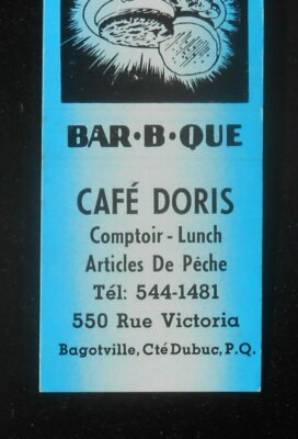 1960s? Cafe Doris Comptoir Lunch Bagotville QC Canada Le Fjord-du-Saguenay Co MB