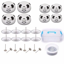 8pcs ABS Panda Quilt Cover Gripper Bedding Duvet Bag Holder Fasteners Comforters