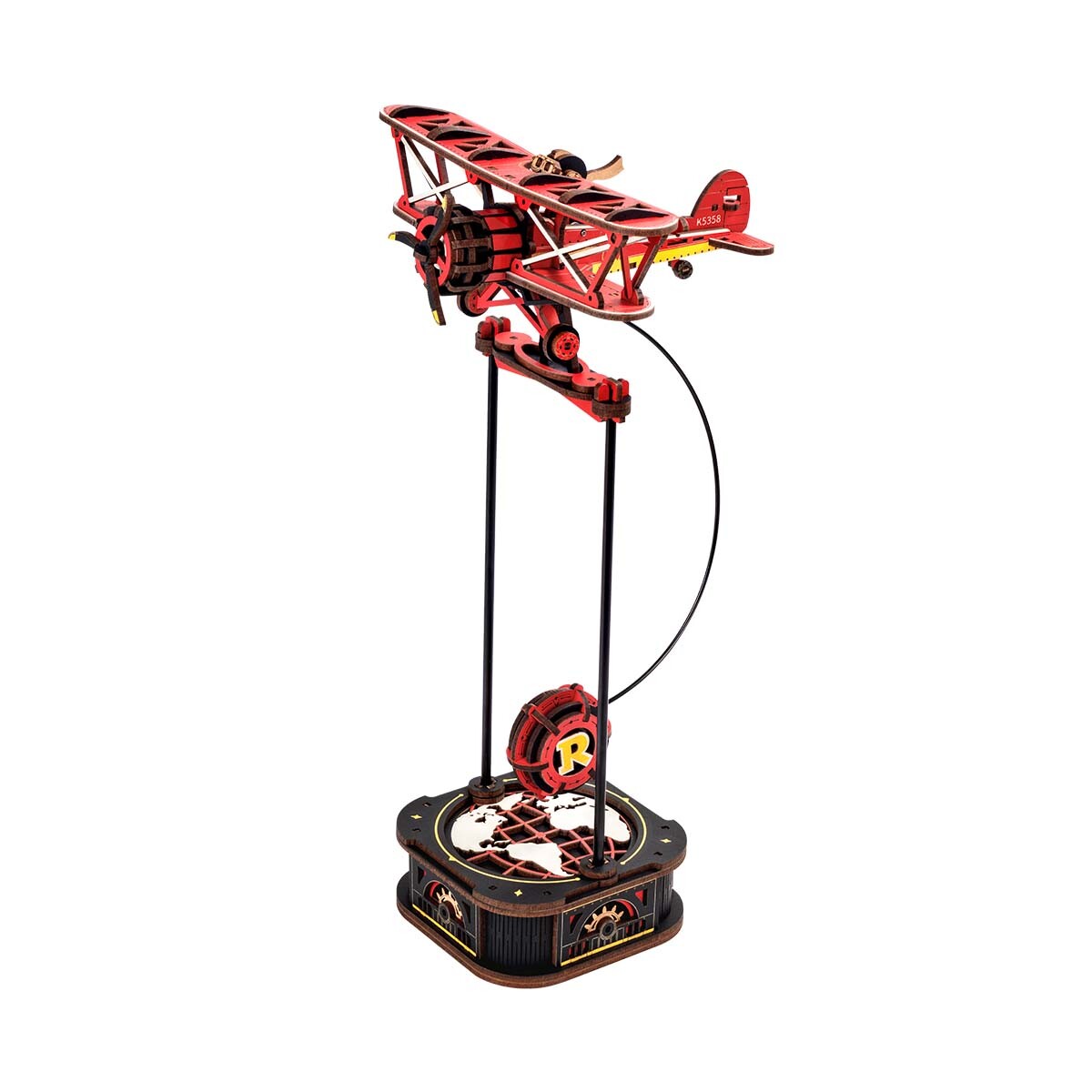 ROKR Sky Captain 3DPuzzle Wooden Model kit Gravity