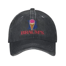 HOT Braum's Baseball cap neutral printed hat adjustable adult outdoor sport sun
