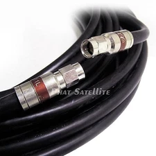 50ft-350ft RG11 DIRECT BURIAL UNDERGROUND COAXIAL CABLE w/ WEATHER SEAL FITTINGS