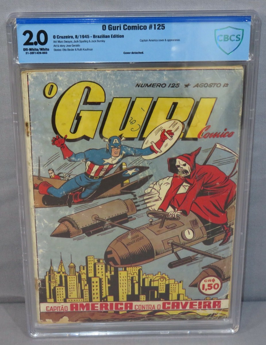 O GURI COMICO #125 (Brazilian Captain America 39, Batman 16) CBCS 2.0 O  Cruzeiro
