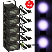 5x Mini DJ Strobe Light Flash 24 LED Bulb Stage Lighting Club Party Disco White