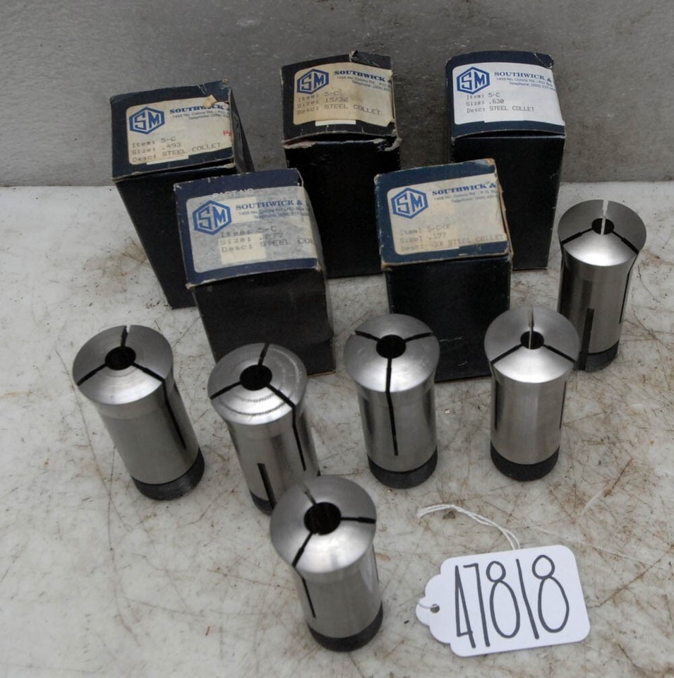 1 lot of Southwick and Meister 5c collets new and used (inv 47818) eBay