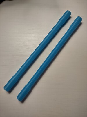 2 Pen Spinning Wands, Blue/Glow In The Dark, Plastic, 185mm Long, Durable