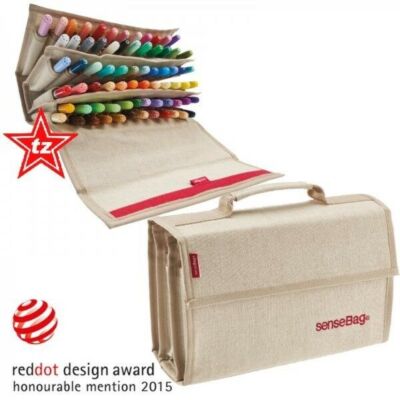 senseBag 72er Wallet / Stifte ETUI leer natur für COPIC Marker + Sketch + Ciao