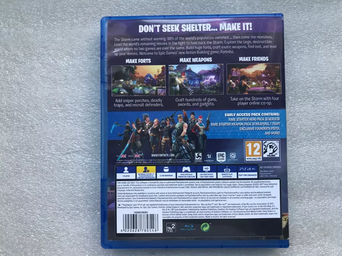 Fortnite PS4/PS5 Game Disc Version Extremely Rare PlayStation 4/5