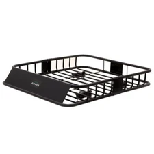 Elevate Outdoor Steel Roof Cargo Basket with Wind Fairing