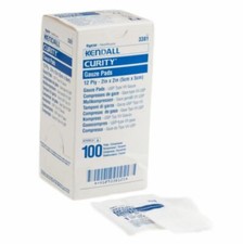 Curity Sterile Gauze Pad, 2'' x 2'', Box of 100, BRAND