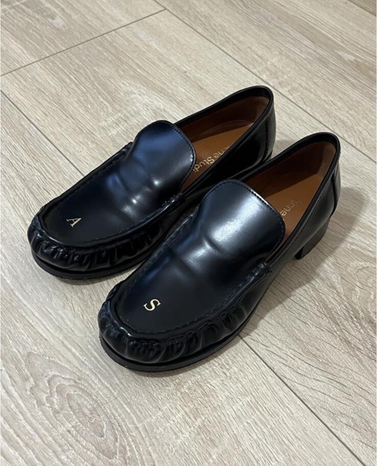 Acne Studios Black Leather Inital Loafers - Size EU37 | eBay