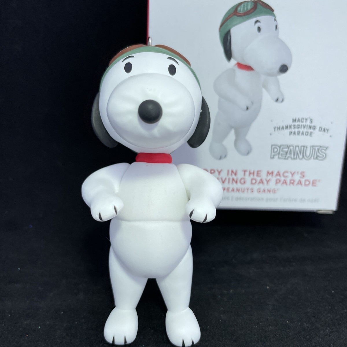 SNOOPY - 【良品】hallmark snoopy gallery_フィギュア3点セット hallmark-peanuts-snoopy-wood stock-light-up-figurine