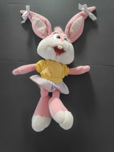 Playskool Peluche Lapin doudou lapin rose Tiny Toons Peluche Vintage - Photo 6/10